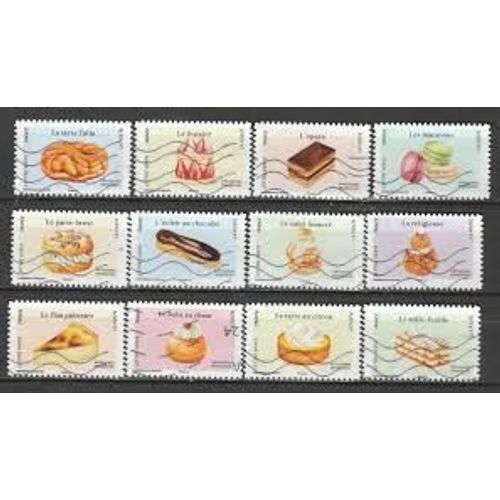 Les Pâtisseries Françaises Série Complète Année 2024 Autoadhésifs N° 2479 2480 2481 2482 2483 2484 2485 2486 2487 2488 2489 Yvert Et Tellier