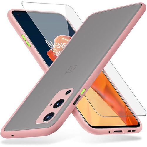 Étui Silicone Bumper Pc Dos Pour Oneplus 9 5g Avec Verre Trempé - Léger 0.2mm, Protection Caméra/Écran, Antichoc, Antidérapant, Antipoussière