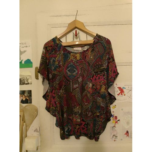 Top Coloré Bras Papillon 46 Xxxl Anne Weyburn.