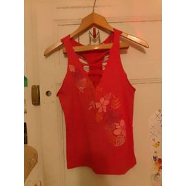 Débardeur Rose Motif Fleuri 34 Xs Naf Naf.