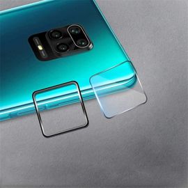 Film De Protection Caméra 2-En-1 Avec Anneau Métallique - Compatible Xiaomi Redmi Note 9/9 Pro/9s/9 Pro Max - Protection 360° Anti-Rayures Ultra-Mince (Noir)