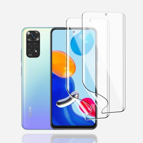 Film De Protection D'écran En Hydrogel Pour Xiaomi Redmi Note 11 - 2pcs Hd Transparent Anti-Rayures Auto-Cicatrisant Avec Revêtement Hydrofuge Et Tpu Flexible [Transparent]