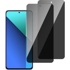 Film De Protection Confidentialité Verre Trempé 9h Anti-Espion Hd Pour Xiaomi Redmi Note 13 4g - 2 Films, Couverture Intégrale, Sensibilité Tactile Et Installation Sans Bulles