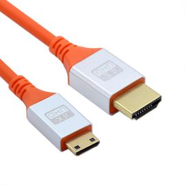 Câble adaptateur mini HDMI mâle vers HDMI mâle mâle à HDMI mâle de type A HD-010-1.0M (OD = 4,8 mm)
