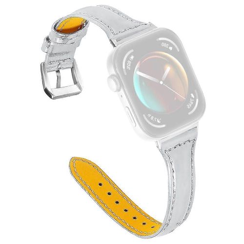 Type D Pour Montre Huawei Fit 3 Bracelet De Montre Véritable Bande De Cuir De Vache Lignes De Couture