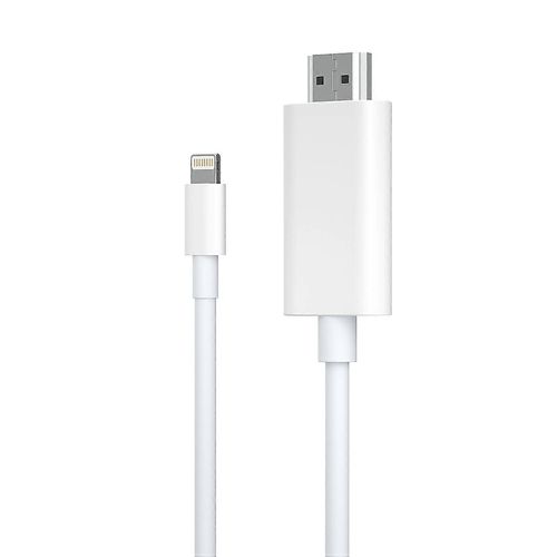 Câble Lightning vers HDMI de type A pour iPhone/iPad 1080P HD L¿adaptateur de mise en miroir d¿écran prend en charge iOS 11.0+