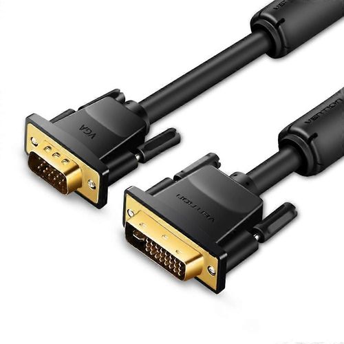 Type A VENTION EACBK 8m 24+5 DVI vers VGA Câble adaptateur 1080P 60Hz mâle vers mâle plaqué or