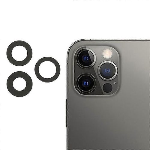 3pcs/Set Back Camera Lens Cover Replacement Pour Iphone 12 Pro Max 6,7 Pouces
