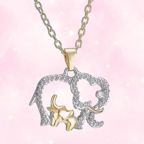 Éléphant Bébé Et Maman Pendentif Collier Chaîne Pendentif Bijoux Fête Des Mères Cadeau Pour Femmes