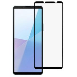 Pour Sony Xperia 10 Vi Protecteur D¿Écran En Verre Trempé Impression En Soie Film De Couverture Complet