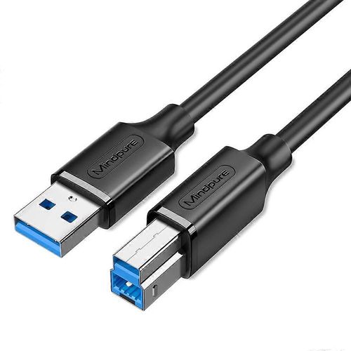 MINDPURE US102 1,5 m USB3.0 mâle vers USB Type-B mâle Câble d¿imprimante HD Cordon d¿impression HD