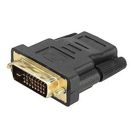 Dvi-d (24 + 1) 25 broches mâle vers hdmi compatible femelle adaptateur connecteur convertisseur plaqué or