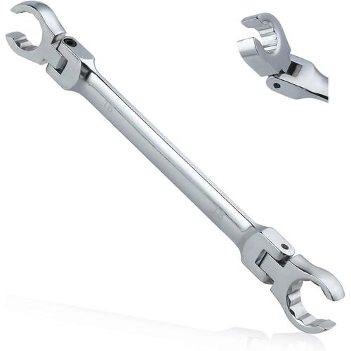 Clé à écrou de cloche à tête flexible Clé à cloche 16 * 18mm Clé à cloche flexible Clé à fil Clé à cloche métrique Outil d¿écrou à cloche métrique Outil flexible 40Cr pour automatique
