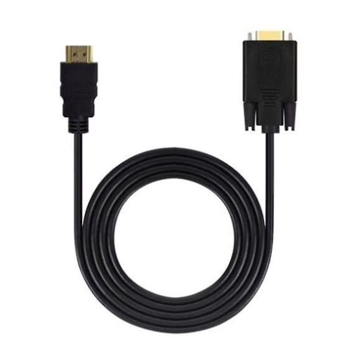 Fiauli 1.8m Hdmi-compatible Numérique Vers Vga Analogique Plaqué Or Actif Adaptateur Vidéo Convertisseur Câble