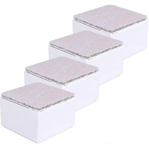 Risers De Lit, Risers De Meubles En Acier Au Carbone De 2 « / 5cm, Largeur De 8cm, Longueur De 8cm, Risers De Meubles Adhésifs Ajoutant 5cm De Hauteur Aux Lits, Canapés, Placards, Supports