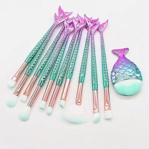 Ensemble De Pinceaux De Maquillage, 10 Pinceaux De Maquillage Pour Les Yeux, Fard À Paupières, Correcteur, Eye-Liner, Outil De Pinceau À Sourcils 
