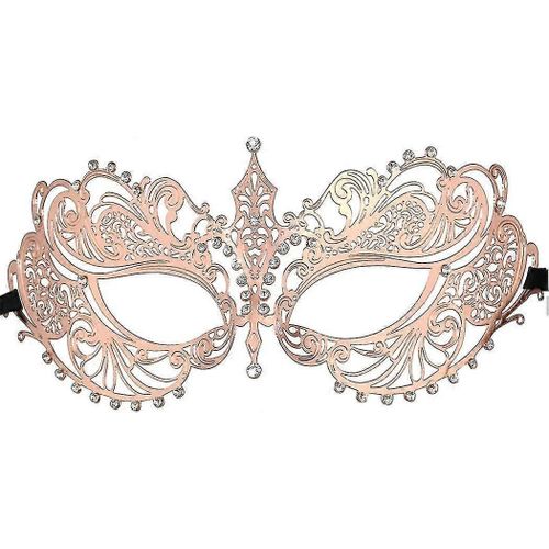 Masque De Mascarade Pour Femmes Laser Cut Métal Masque D'Halloween Carnaval Vénitien Masque De Bal
