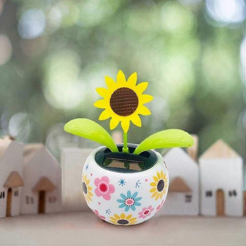 Danse à énergie solaire Mignon Balançoire Insecte Animal DancerInsect Flip Flap FleursEco-friendly Bobblehead Solar Dancing Fo