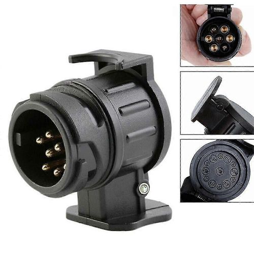 Rotation De 90 Degrés 13 À 7 Broches Prise Remorque Camion Attelage Remorquage Universal Socket Adaptateur Électrique