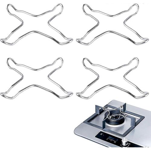 Réducteur D¿Anneau De Gaz Universel Forreen 4 Pièces Dessous De Plat Fer Antidérapant Stable Résistant À La Chaleur Antirouille Durable Table De Cuisson À Gaz Support De Casserole Pour Cuisines C