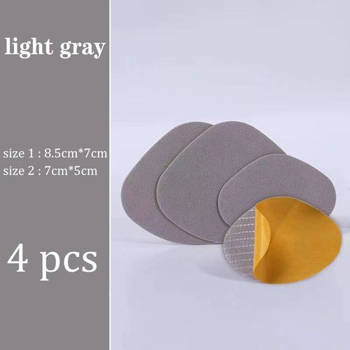 Patch De Réparation De Semelle Intérieure En Maille Pour Baskets,4 Pièces,Trou De Chaussure,Auto-Adhésif,Ferme,Durable,Multifonctionnel,Réparation Du Talon - Type Gray