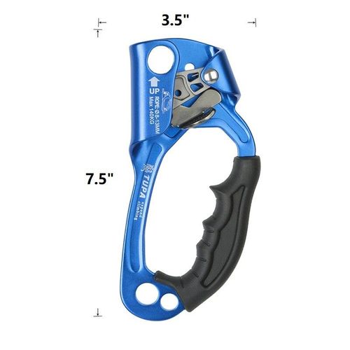 Équipement Ergonomique Pour Escalade À La Main,Corde De Gréement En Alliage,Équipement De Rappel,Montée À Gauche,Arboriste - Type Blue Right Hand