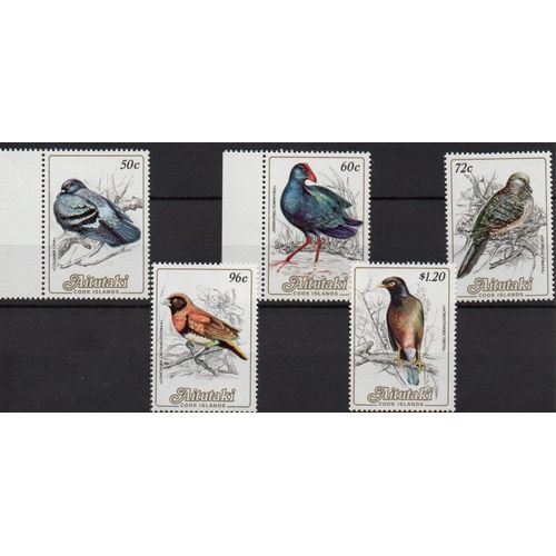 Aïtutaki ( Océanie ) Timbres Les Oiseaux