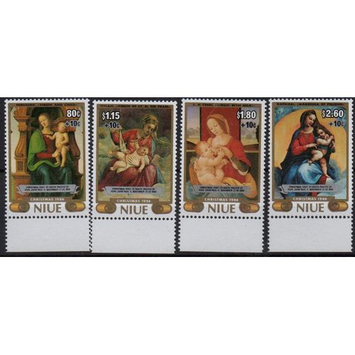 Niue ( Océanie ) Timbres Noël 1986