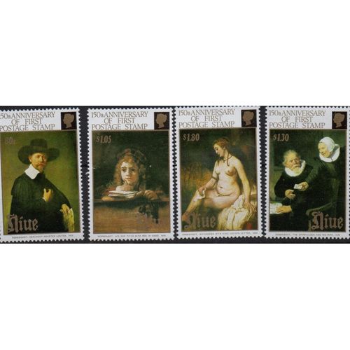 Niué ( Océanie ) Timbres Tableaux De Rembrandt