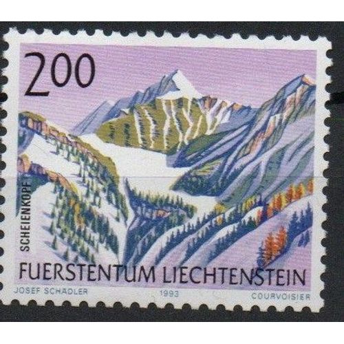Liechtenstein Timbre La Montagne 1993