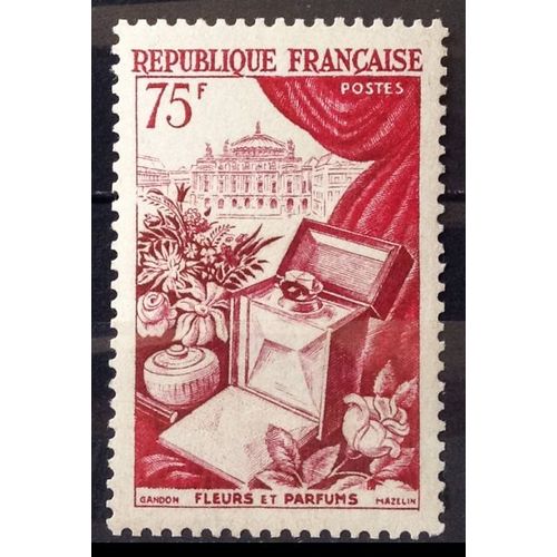 Productions De Luxe - Métiers D'art 1954 - Fleurs, Parfums Et Opéra 75f (Impeccable N° 974) Neuf** Luxe (= Sans Trace De Charnière) - Cote 17,00 - France Année 1954 - N28197