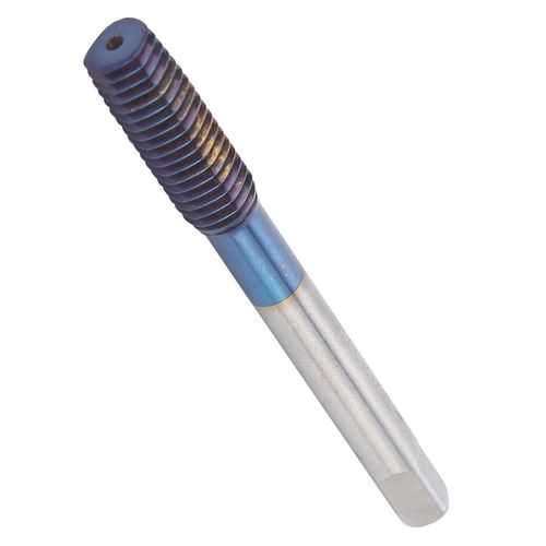 Taraud a filetage Nano Blue Coating Tungstene Steel Metrique Poignee droite Outil de taraudage pour machine M8
