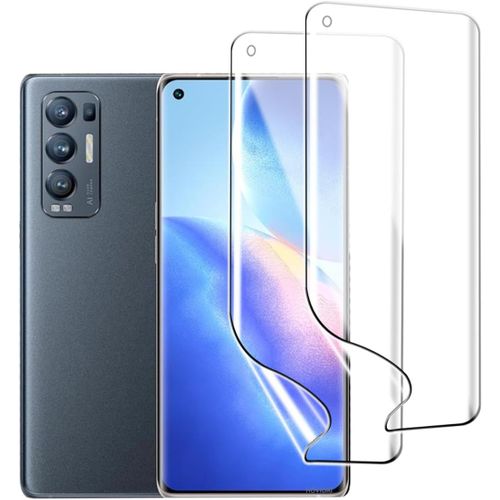 Film De Protection Hydrogel Pour Oppo Find X3 Neo, 2 Pièces Ultra Mince 0.01mm Antitraces Auto-Réparation Bulles Hd Transparent