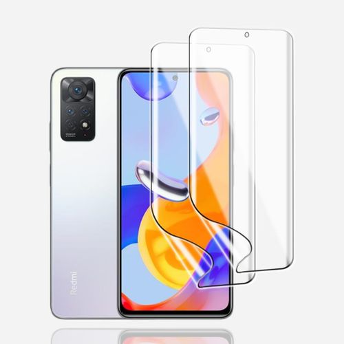Film De Protection Hydrogel Pour Xiaomi Redmi Note 11 Pro - 2pcs Tpu Auto-Cicatrisant, Anti-Rayures Hd Transparent Avec Revêtement Hydrophobe/Oléophobe + Kit D'installation Inclus