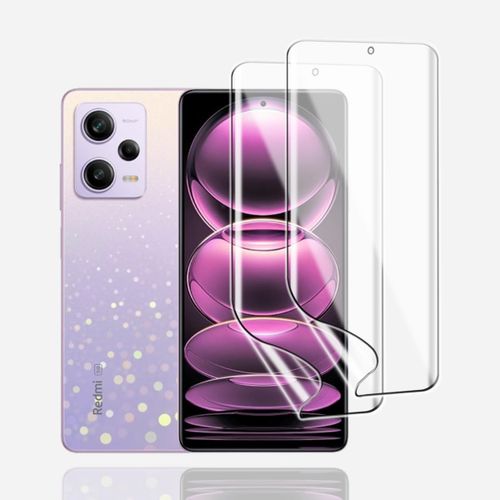 Film De Protection Hydrogel Pour Xiaomi Redmi Note 12 Pro, 2pcs Haute Transparence Hd, Auto-Cicatrisant, Anti-Rayures, Hydrophobe Et Oléophobe Avec Kit D'installation