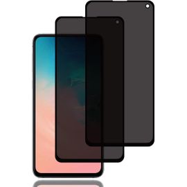 Film De Verre Trempé Anti-Espion 9h Pour Samsung Galaxy S10e - 2 Pièces, Protection D'écran Haute Confidentialité Anti-Rayures, Transparence Optique Et Installation Facile
