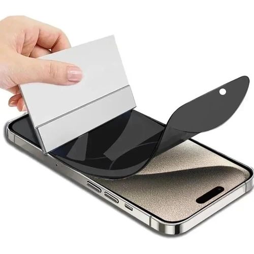 Film Hydrogel Protecteur D'écran Iphone 15 6.1"" 2023 Anti-Espion Hd Flexible Antidéflagrant Anti-Pelage Tpu Auto-Réparation Antimicrobien (2 Pièces)