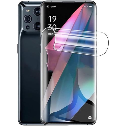 Film Hydrogel Protecteur D'écran Oppo Find X3 Neo 5g 6.55"" 2021 - 2 Pièces, Ultra-Fin 0.01mm, Haute Sensibilité Déverrouillage Digital, Auto-Réparation, Sans Trou Caméra