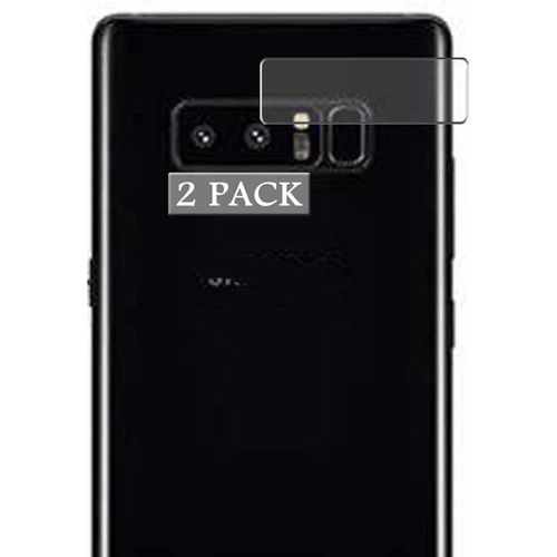 Film Protecteur Caméra Arrière 2 Pièces Pour Samsung Galaxy Note 8 - Haute Transparence, Auto-Cicatrisation 48h, Dureté 4h Anti-Rayures - Sans Bulles/Empreintes (Transparent)