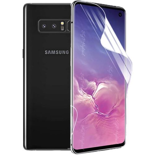 Film Protecteur D'écran Hydrogel Tpu 3d Ultra Mince 0.01mm Autocicatrisant Pour Samsung Galaxy Note8 - Compatible Empreinte Digitale Avec Autocollant Transparent (2 Pièces)
