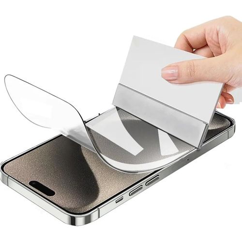 Film Protection Écran Hydrogel Iphone 15 Pro 6.1"" Anti-Brisure Tpu Souple Couverture Complète Auto-Réparation Haute Transparence Revêtement Oléophobe Transparent