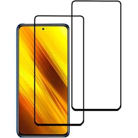Film Protecteur En Verre Trempé Xiaomi Poco X3 Nfc Dureté 9h Anti-Rayures Transparence Hd Sensibilité Tactile Installation Facile Sans Bulles 2 Pièces Noir