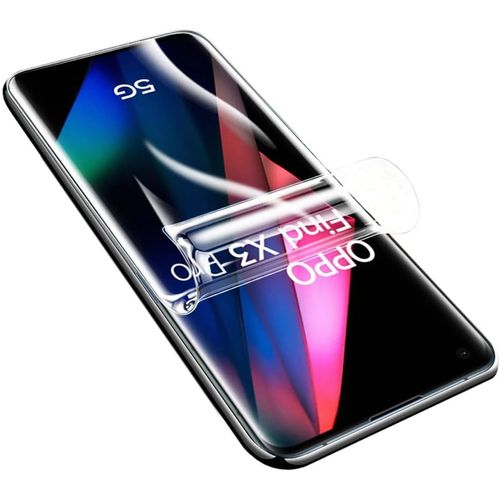 Film Protecteur Hydrogel Pour Oppo Find X3 Pro 5g 6.7"" Auto-Réparation Haute Sensibilité 3d Flexibilité Transparent Anti-Empreintes Adsorption Automatique