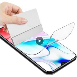 Film Hydrogel Protecteur D'écran Pour Xiaomi Redmi Note 9 6.53"" Haute Sensibilité Anti-Rayures Oléophobe 6 Couches De Protection Hd Clarté Transparent