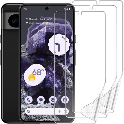 Film Protection Écran Hydrogel Tpu Pour Google Pixel 8 - 3 Pièces, Compatible Capteur Empreinte Digitale, Auto-Réparation 24h, Anti-Bulles, Transparent Hd Haute Sensibilité