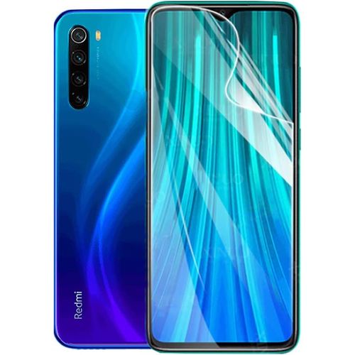 Film Protection Écran Hydrogel Tpu Ultra Mince 0.01mm Auto-Réparation Pour Xiaomi Redmi Note 8/Note8 2021 - Anti-Poussière, Empreinte Digitale Débloqué, 2 Pièces Transparent