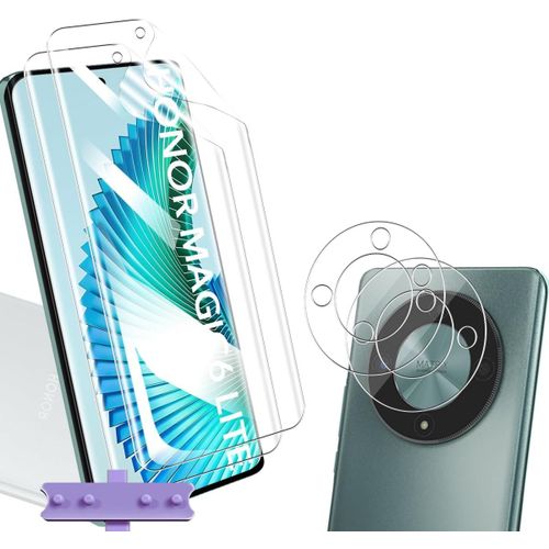 Film Protection Écran Honor Magic 6 Lite - Auto-Réparation, Détection Ultrason, Transparence Hd 99.9%, Design Ultra Fin Tpu Flexible 2+2 Pièces