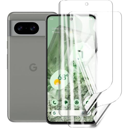 Film Protecteur Hydrogel Tpu Pour Google Pixel 8 - Anti-Rayures, Revêtement Oléophobe, Installation Facile, Hd Transparent (2 Pièces)