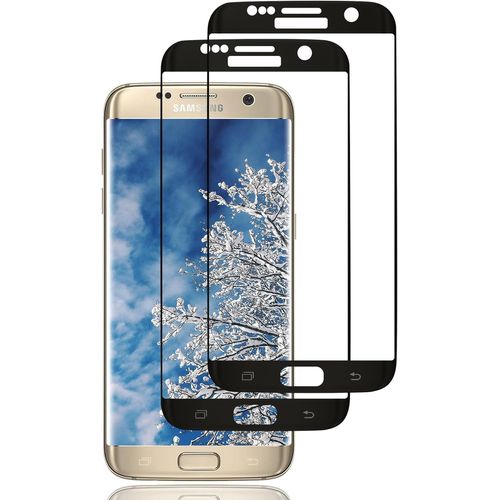 Film Protection Écran En Verre Trempé 3d Pour Samsung Galaxy S7 Edge - Bord À Bord Sans Bulle, Anti-Rayures, Anti-Empreintes, Haute Transparence, Sensibilité Tactile, 2 Pièces