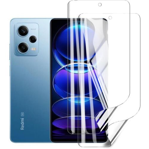 Film Protection Ecran Hd Xiaomi Redmi Note 12 Pro, Tpu Hydrogel Flexible Anti-Rayures/Anti-Empreintes, Auto-Réparation Bulles, Installation Facile 2 Pièces Transparent